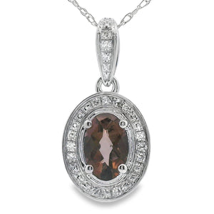 .42ct Quartz Diamond Fashion Pendants 10KT White Gold