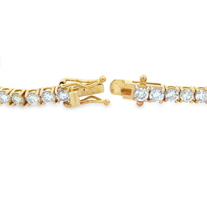 5.50ct Diamond Tennis Bracelet 18KT Yellow Gold