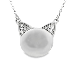 Natural .05ct Diamond Animal Pendant Sterling Silver