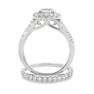 Lab Grown Diamond Engagement Ring Set 10KT White Gold