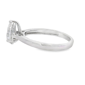 Genuine .75ct Lab Grown Diamond  10KT White Gold