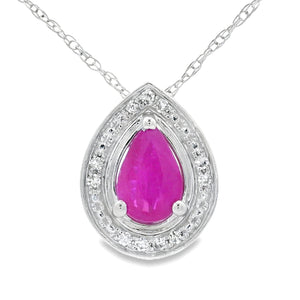 .51ct Ruby Diamond Fashion Pendants 10KT White Gold
