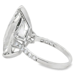 9.85ct Lab Grown Diamond Eng Only 14KT White Gold