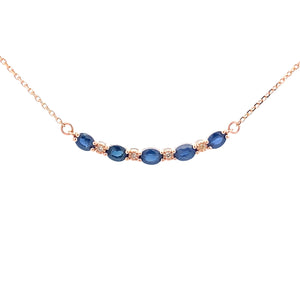 .73ct Sapphire Diamond Fashion Pendants 10KT Rose Gold