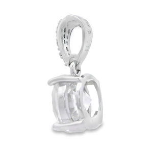 2.00ct Moissanite Pendant Sterling Silver