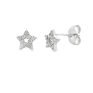 .05ct Diamond Earrings 14KT White Gold
