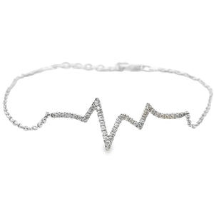 .10ct Diamond Bracelet 14KT White Gold