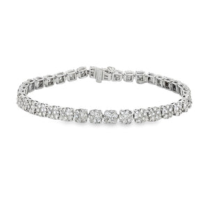 Lab Grown Diamond Tennis Bracelet 10KT White Gold