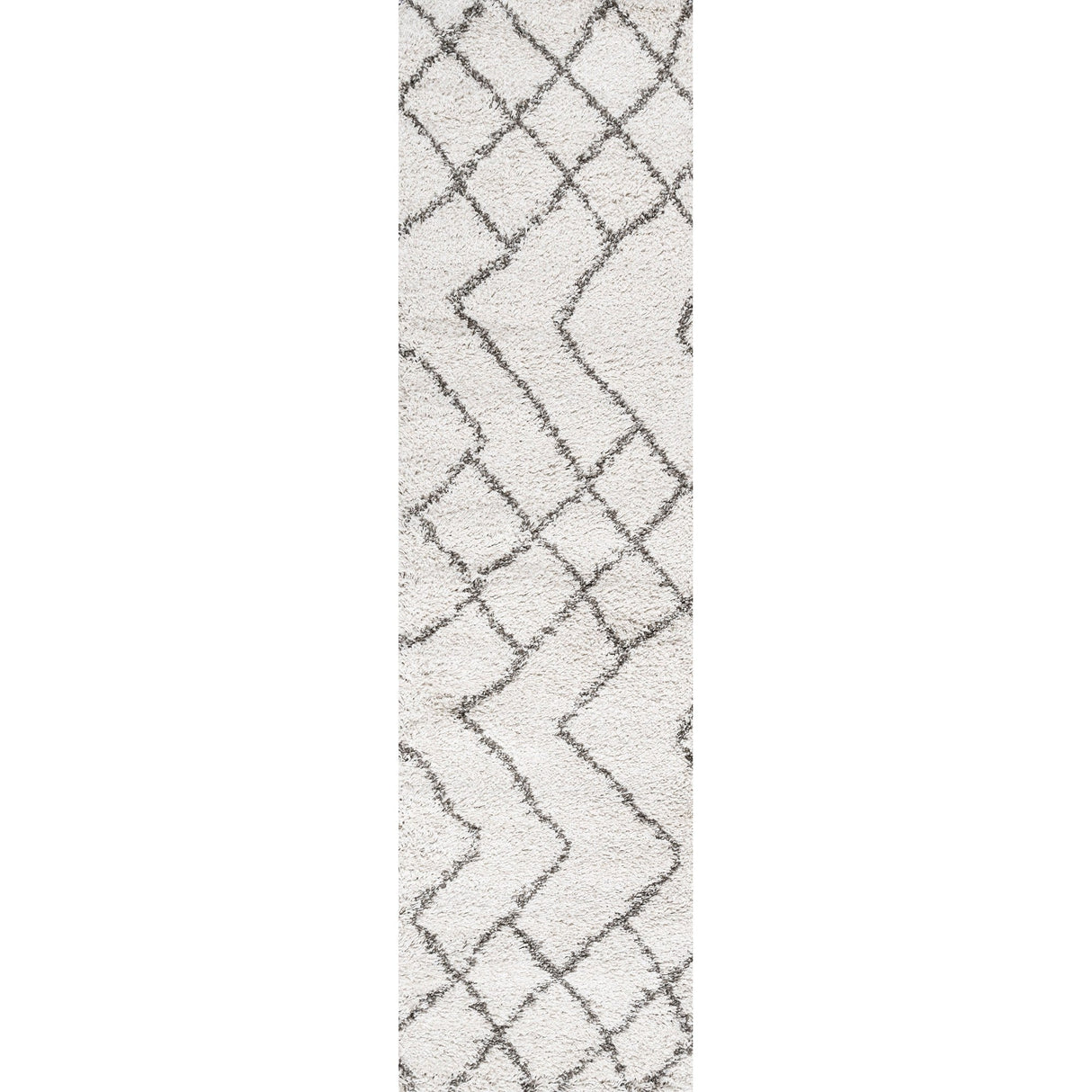 Inca Moroccan Diamond Shag Runner Rug - Tuesday Morning - Runner Rugs
