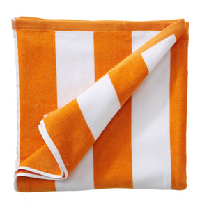Cotton Velour Cabana Stripe Beach Towel - Novia Collection
