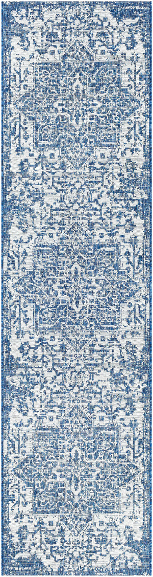 Dark Blue Kilmacolm Indoor & Outdoor Area Rug - Clearance