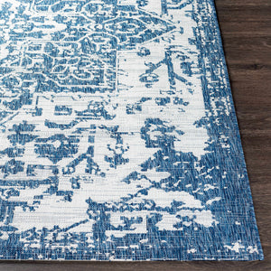 Dark Blue Kilmacolm Indoor & Outdoor Area Rug - Clearance