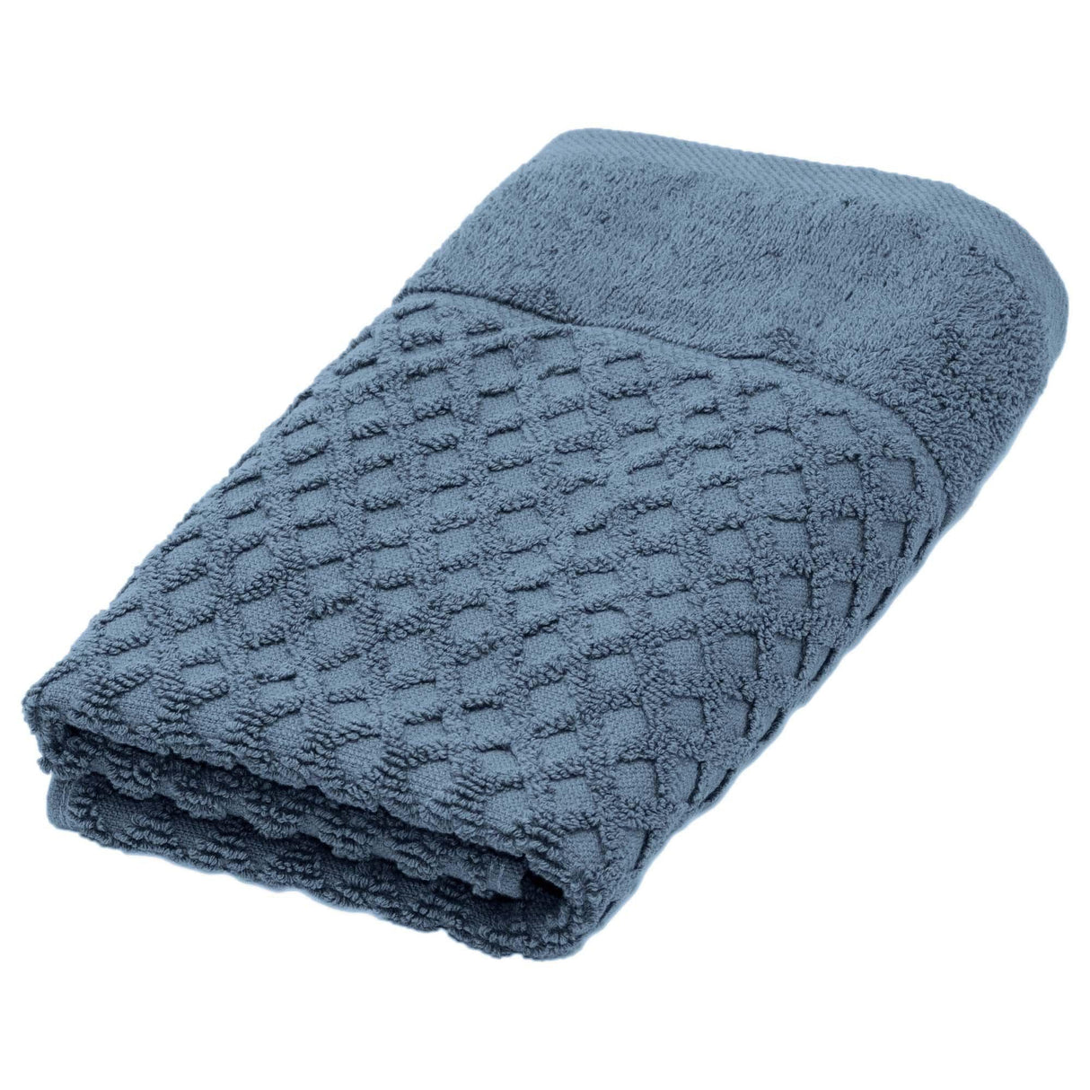 Cotton diamond waffle weave bath towel set - grayson collection