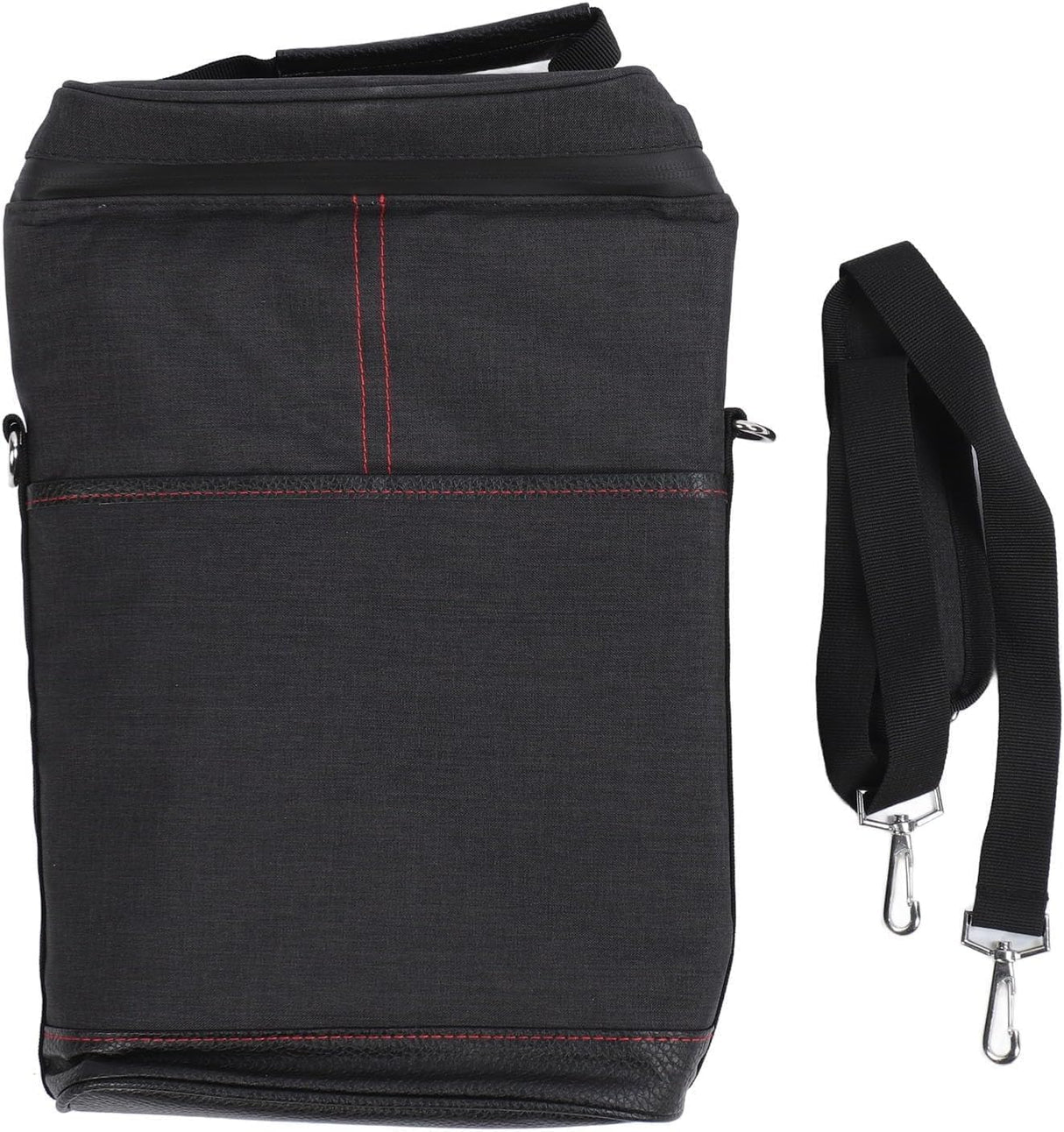 Insulated 2 Bottle Wine Cooler Bag Leakproof Canvas Carrier with Strap