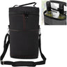 Insulated 2 Bottle Wine Cooler Bag Leakproof Canvas Carrier with Strap