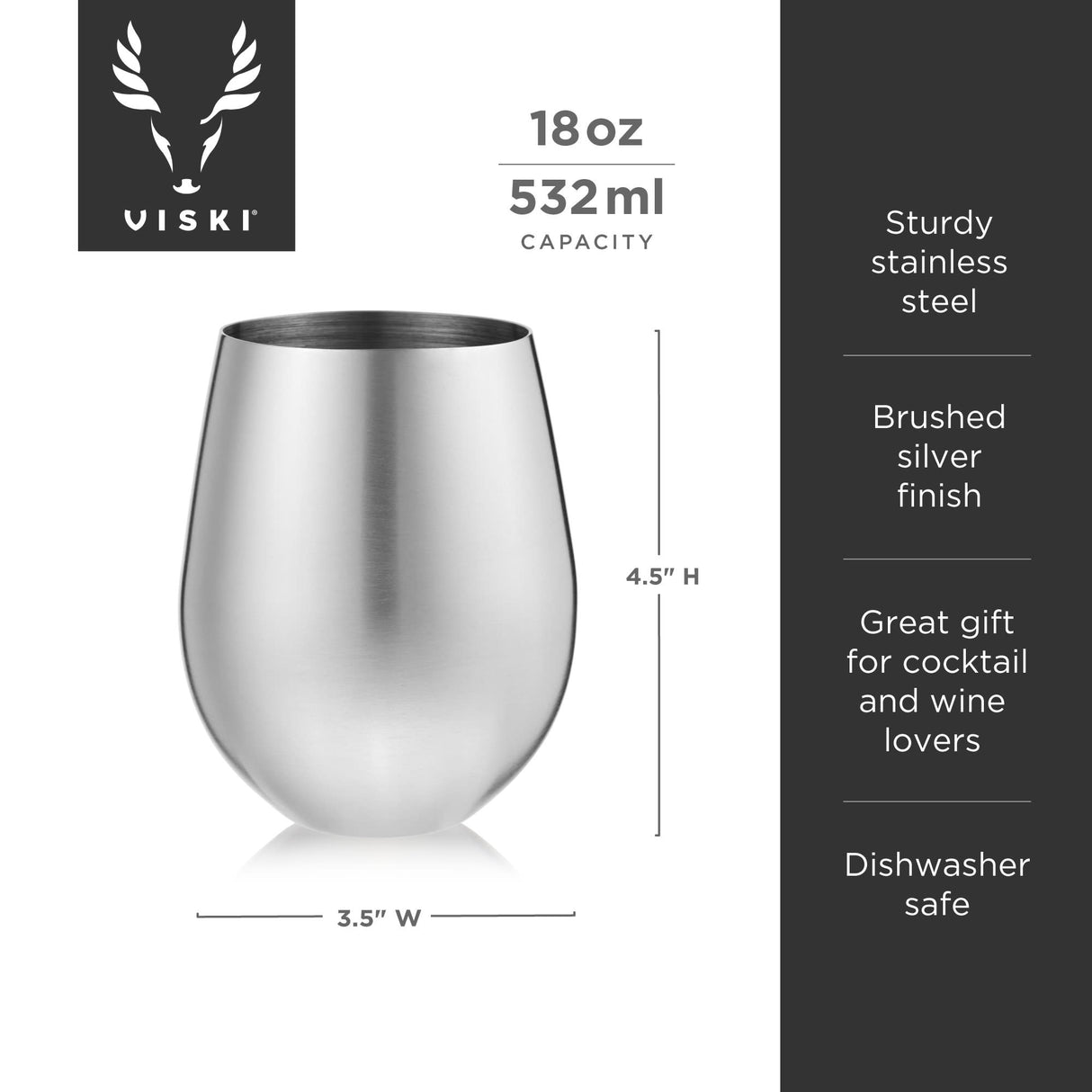 Stainless steel tumblers by viski®