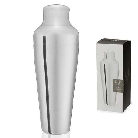 Harrison-parisian-cocktail-shaker-in-silver-viski®-Cocktail-Shakers-&-Tools