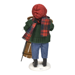 Winter Sports Family - Sledding Boy