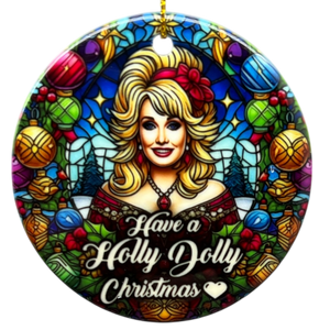 Have A Holly Dolly Christmas Ornament