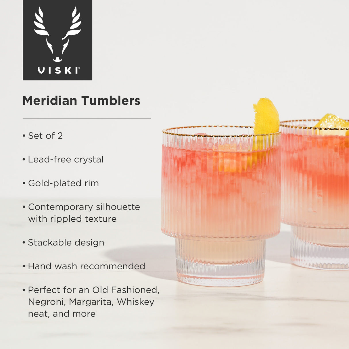 Meridian tumblers by viski