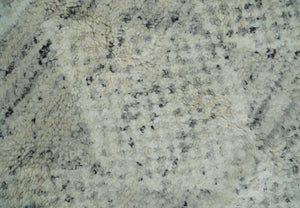 Ivory, Charcoal and Beige 8x10 hand knotted Geometrical wool Area rug