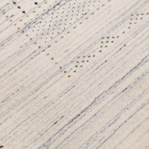 Ivory Gabbeh Design Hand Loomed Wool Area Rug