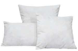 Ivory Square and Lumbar Luxury Velvet Pillow | TRDPL01