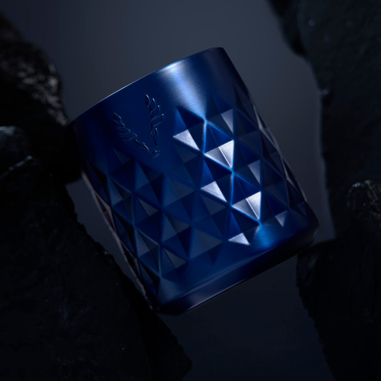 Paragon stainless steel rocks tumbler in blue viski®