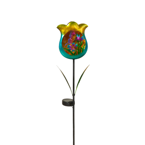 Solar-Powered Tulip Garden Stake -