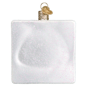 Crossword Puzzle  Glass Ornament