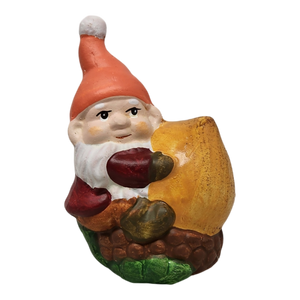 Terracotta Gnome with Acorn