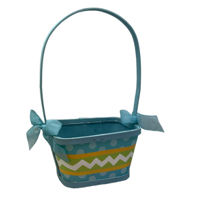 Basket Chevron/Dots Blue - Blue