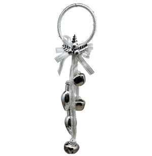 Jingle Bell Door Hanger - Silver