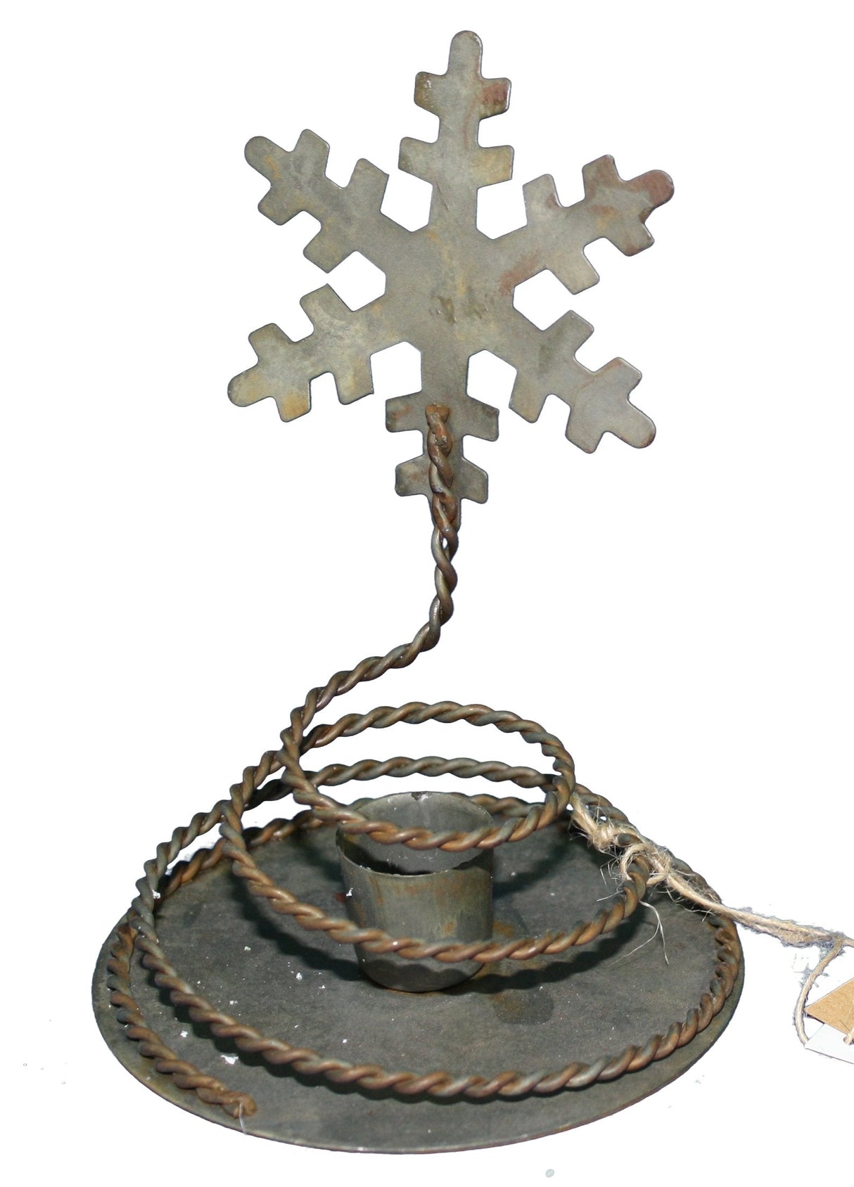 Braided Snowflake Taper Holder