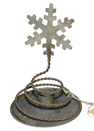 Braided Snowflake Taper Holder