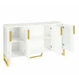 Jack Kitchen Sideboard with Four Doors, Metal handles and Legs and Adjustable Shelves Kitchen - Pier 1
