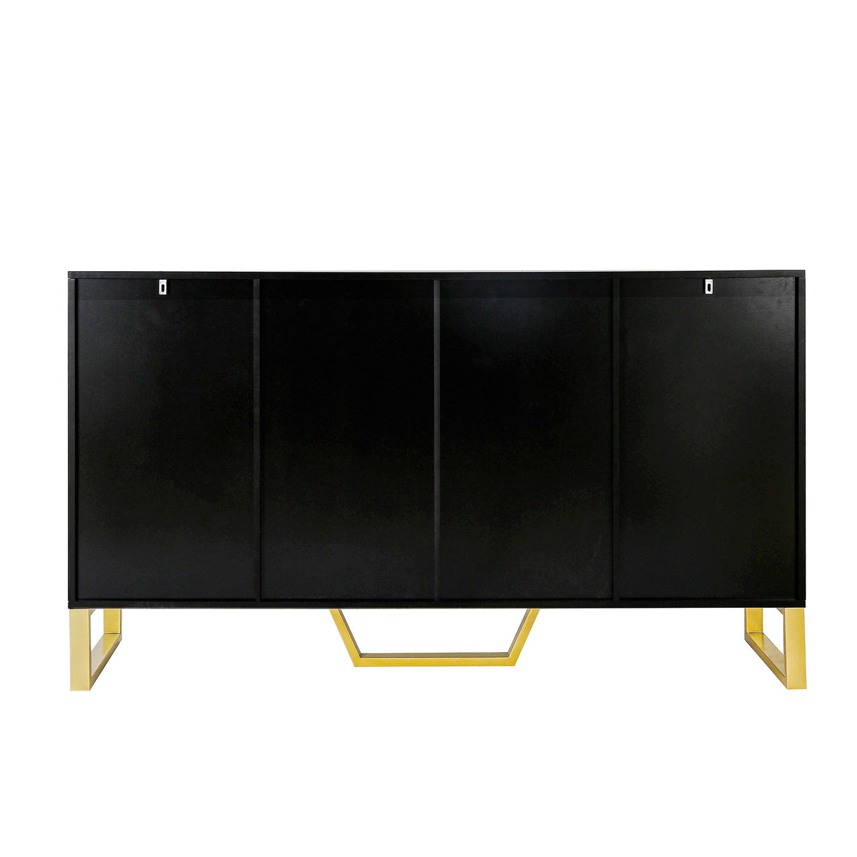 Jack Kitchen Sideboard with Four Doors, Metal handles and Legs and Adjustable Shelves Kitchen - Pier 1