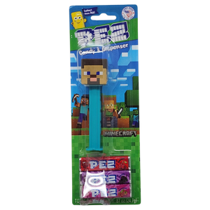 Minecraft PEZ Collection with 3 Candy rolls - Steve
