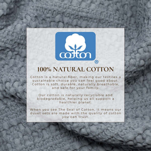 100% Cotton Waffle Weave Duvet Set - Mattea Collection