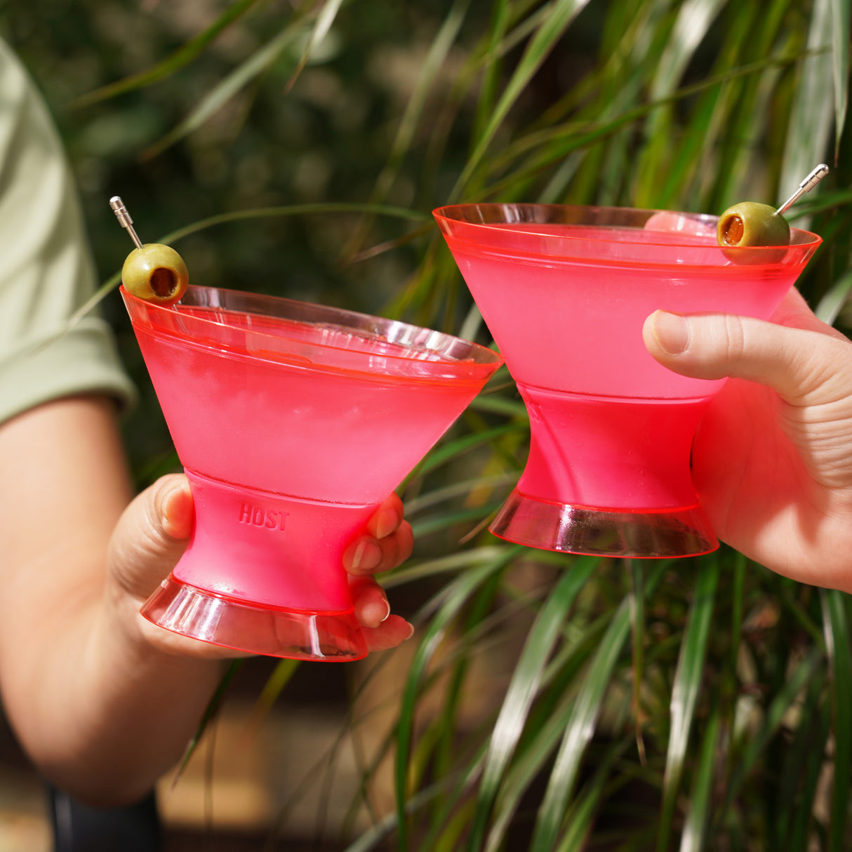 Martini FREEZE™ Cooling Cups – Set of 2 Insulated Stemless Martini Glasses (9 oz)