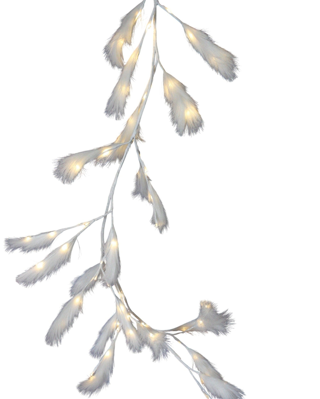 Lighted Pampas Grass Garland - 72 Inches
