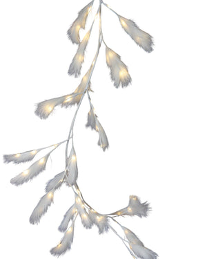 Lighted Pampas Grass Garland - 72 Inches