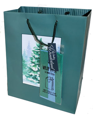 Traditional Gift Bag With Matching Tissue - Large - Forest Tree