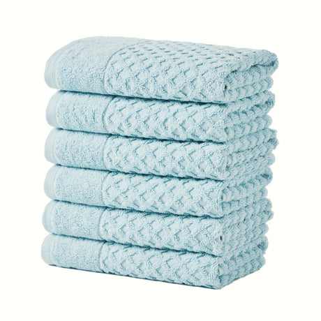 Cotton diamond waffle weave bath towel set - grayson collection