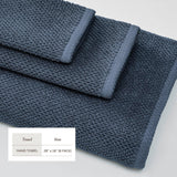 Cotton textured bath towel set - acacia collection