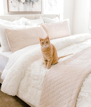 Emma Faux Fur Comforter Set