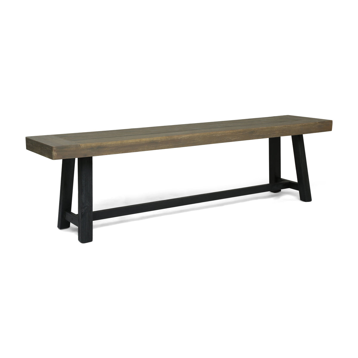 Acacia Outdoor Bench in Sandblast Finish