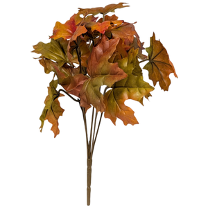 11-Inch Autumn Maple Leaf Bush