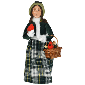 Cardinal Family Carolers - Woman