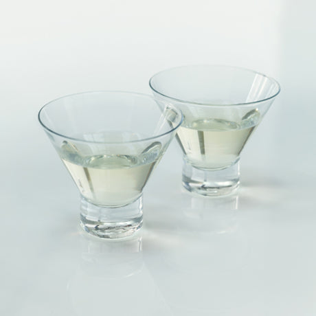Raye crystal heavy base martini glasses viski®